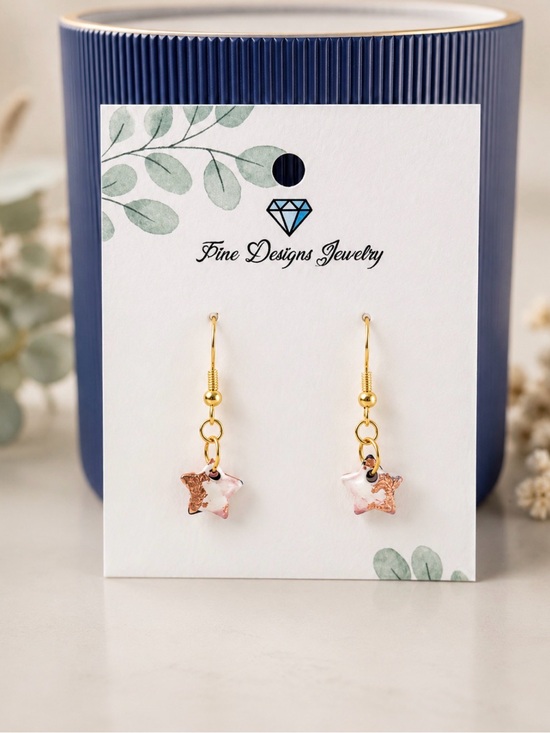 Fine Designs Jewelry Jewelry - Little Gold Freedom Star Earrings